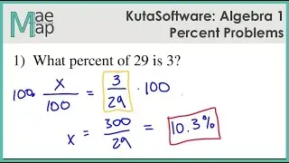 KutaSoftware: Algebra 1- Percent Problems