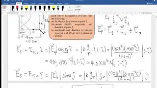 Sample Problem 3: Electric Field (Discrete Charge Distributions)