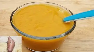 sweet potato puree for baby recipe | Homemade sweet potato puree for babies | baby food ideas
