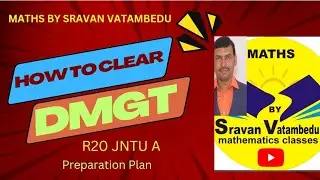 HOW TO CLEAR DMGT IN TELUGU Jntua r20 @MATHS BY SRAVAN VATAMBEDU