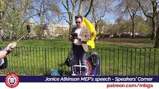 Janice Atkinson MEP's speech   Speakers' Corner