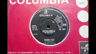Mod Soulful - DAVID BALLANTYNE - Ginger Eyes - COLUMBIA DB 7807 UK 1966 Dancer