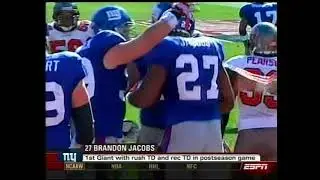 1/6/2008   New York Giants  at  Tampa Bay Buccaneers   NFC Wild Card Playoff