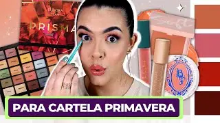 PALETA PRISMA DA EUDORA + MAQUIAGEM NEUTRA COM TOQUE DE COR 🌺#1PALETA4MAKES (EP3: PRIMAVERA CLARA)