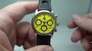 c1997 Girard-Perregaux pour Ferrari Chronograph men's vintage watch.  Model reference 8020.
