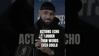 Actions echo louder than words ever could. &ndash; LeBron James #Leadership #LeadByExample