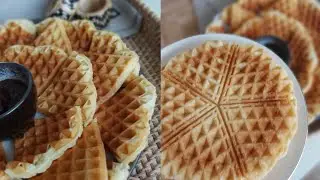 Brusselse wafels &ndash; eenvoudig recept😋😋بسكويتات الوفل بروكسل - وصفة سهلة
