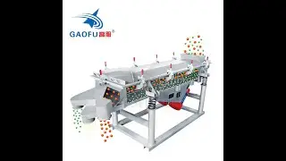 Carbon steel linear sieve machine with 2 vibration motors #sievemachine #shorts