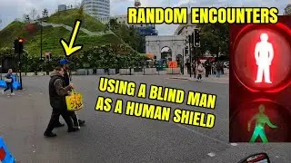 Using a blind man as a human shield - Random Encounters