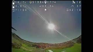 What I see in my goggles on my 7 inch quad.