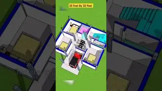 25 Feet By 32 Feet House Plan #homeplan #naksha #shortfeed #nakshaghar