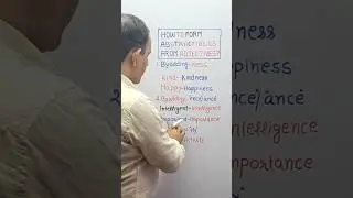 How to Make Abstract Nouns from Adjectives? &ndash; 20 Seconds Trick