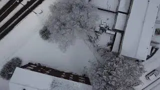 November First Snow In Sheffield  UK 2021 shooting with DJI MINI 2 DRONE