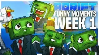 Minecraft: ADRIFT - FUNNY MOMENTS #1
