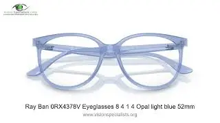 Ray Ban 0RX4378V Eyeglasses 8 4 1 4 Opal light blue 52mm