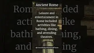Roman Leisure Activities