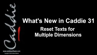 Reset Texts for Multiple Dimensions