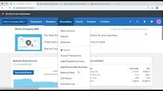 4. Navigating Xero: The Menu Toolbar