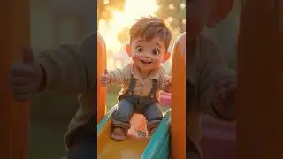 A Big Brave Moment for a Little Kid 🛝 #ToddlerLife #KidsShorts #BraveKids #shorts