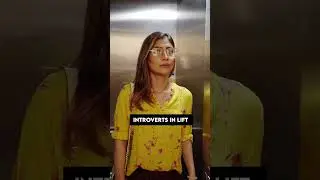 Normal People VS. Introverts in Lift  | #sunitaxpress #introvertlife #acting #sunita