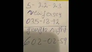 Bingo New Jersey 35 18 ❤️❤️👍👍👍👍