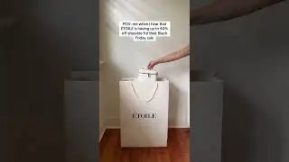 POV: me when I hear that ETOILE is having up to 40% off for their Black Friday sale. 🤭 | Makeup Bag