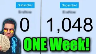 1000 subscribers on youtube in ONE week, how to get subs fast in 2018