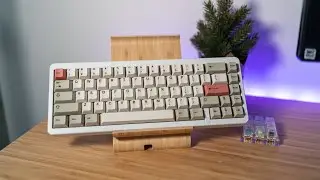 E-White KBDFANS D65 Build + C3 Tangerine Linear Switches - Gasket Mount Goodness!