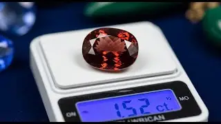 Weighing Painite: Understanding carat value and rarity in real-time @102 #painite #gemstone #silver