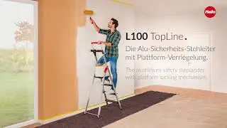 Hailo L100 TopLine Aluminium Stehleiter f&uuml;r Profis - Sicher & komfortabel arbeiten