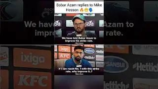 Babar Azam Reply to Coach Mike Hesson 😲👀😁🗣