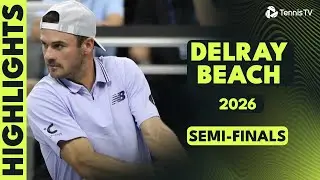 Sebi Korda vs Flavio Cobolli; Tommy Paul vs Learner Tien | 2026 Delray Beach Semi-Final Highlights