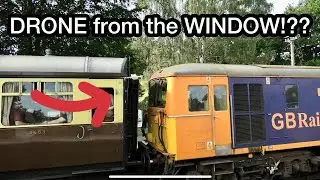 FLYING a DRONE from a Train Window!?? Plus TOKEN Exchanges at Arley at SVR!