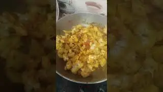 #Aloo Gobhi in kadahi at home in 5 mints