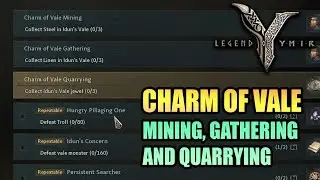Charm of Vale Mining, Gathering and Quarrying LEGEND OF YMIR