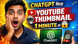 ChatGPT দিয়ে YouTube Thumbnail বানাও | 1 Minute এ Professional Thumbnail 😱