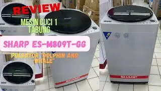 Review mesin cuci top loading otomatis Sharp ES-M809T-GG New Megamouth #review #sharp 