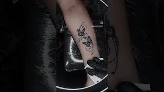 Butterfly tattoo design/tattoo video #shorts #inklover #blackswaninkedtattoo