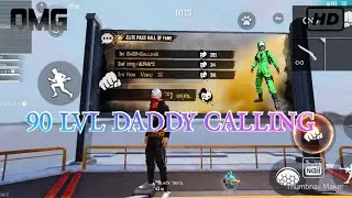 INDIA'S HIGHEST LEVEL PLAYER DADDY CALLING IN MY MATCH...LVL 90