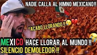 Reaccion al HIMNO MEXICANO en TOQUE de SILENCIO *MEXICO HACE LLORAR AL MUNDO *ME EMOCIONO😭