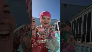 Baby Swim Splash #swim #swimmingpool #underwater #swimming #pool #learning