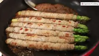 Pork wrapped asparagus｜Japanese Cooking｜Online Japanese culinary certificate programs