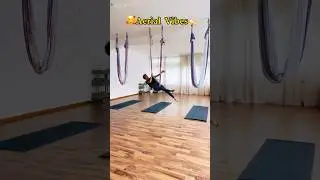 Easy Aerial Yoga Sequence for Beginners🧘&zwj;♀️#shorts #shortsviral #aerial #aerialyoga #viralshorts