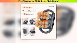 16-Head Fascia Gun High-Frequency Vibration Body Massage Gun Waist and Back  Massager Neck