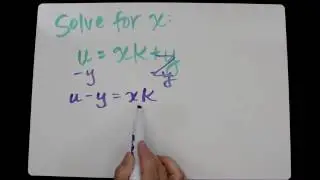 Solving Literal Equations Tutorial