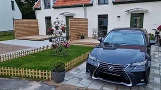 Hur man lägger betongplattor och gräs