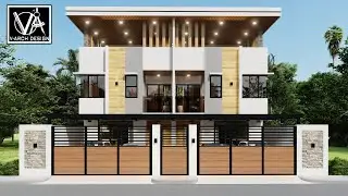 3 STOREY MODERN DUPLEX HOUSE DESIGN 16X18 (900 SQM)