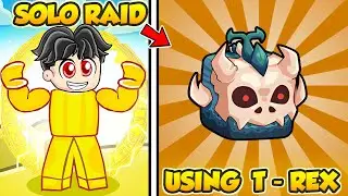Can my T-Rex Fruit REALLY SOLO Buddha Raid in Blox Fruits Roblox!