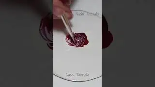 Purple Marble Stone Smooshy Nail Art Quick Tutorial #shorts