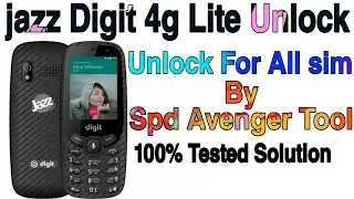 JAZZ DIGIT 4G SPD SIM UNLOCK BY AVERNER BOX GSM YOUSAF SERVER